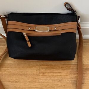 Rosetti Black and Brown Crossbody Bag